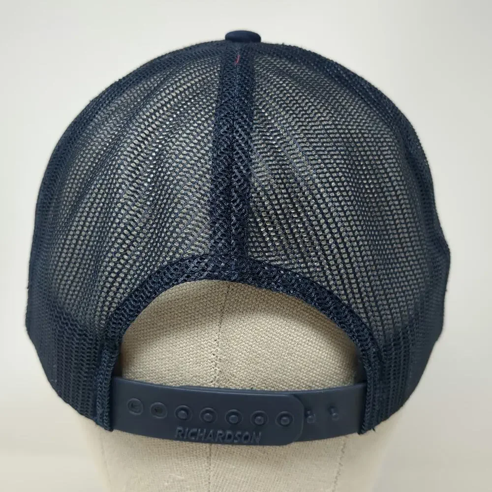 Richardson Trucker Hat Blue One Size Shaka Good Vibes Coast to Coast Mesh Rope